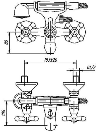 smesitel Mofem Treff 141-0013-01 shema